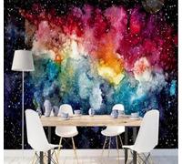 Abstract Beautiful Colourful Universe Starry Sky 3D Wallpaper Easy Install Feature Office Living Room Sofa Bedroom TV Background Wall Decoration-150cm×105cm