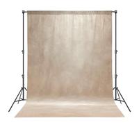 Abstract Beige Professional Photography 8x10ft / 2.4x3M Backdrop for Portrait Photo Props Booth Background Photoshoot Studio with Ployester Fabric Roller Pocket on Top, Light Brown