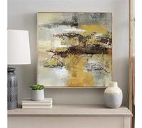 Abstract Big Size Canvas Poster Painting Fashion Wall Pictures Canvas Decor Art Framed Canvas Paintings Art for Home 90x90cm(35x35in) With Frame