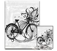 Abstract Bike 1000 Piece Jigsaw Paper Puzzles Perfect for Family Fun on Christmas Thanksgiving Birthdays & Easter 1000 PCS(38x26cm)