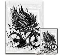 Abstract Bike 1000 Pieces Puzzles for Adults Impossible Jigsaw Puzzles for Adults Perfect for Family Fun on Christmas Thanksgiving Birthdays & Easter 1000 PCS(38x26cm)