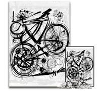 Abstract Bike Jigsaw Puzzles for Adults 1000 Piece Impossible Jigsaw Puzzles for Adults Educational Brain Teaser Artistic Home & Office Decor Age 1000 PCS(75x50cm)
