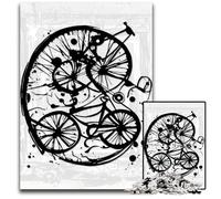 Abstract Bike Jigsaws 1000 Pieces for Adults Puzzles for Adults for Family And Friends Suitable for Ages 1000 PCS(75x50cm)