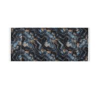 Abstract Black and Gold Marble Pattern lace edge Refrigerator Top Cover with side bag Dust Proof Washer and Dryer Covers for the Top for Laundry Room Kitchen Fall Decor Halloween Decor