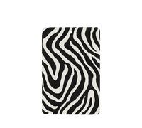 Abstract Black And White Wavy Lines Pattern Zebra Car Air Fresheners 4 Pcs Hanging Scented Cards Fragrance Scented Cards For Car Aromatherapy Tablets