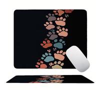 Abstract Black Mouse Mat 20 x 15 cm Ultra Thin, with Stitched Edges Office Mouse Pad, Non-Slip Rubber Base, Waterproof & Washable, Home Desk Accessories,Aesthetic with Design Mousepad 200x150mm s0z-24