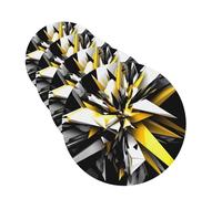 Abstract Black White Yellow Car Air Freshener Cards for Women Men 4 Pack Cute Car Accessories Long Lasting Scent Car Diffuser Hanging Auto Aromatherapy Tablets Car Fresheners Gifts