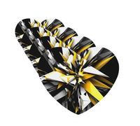 Abstract Black White Yellow Car Air Freshener Cards for Women Men 4 Pack Cute Car Accessories Long Lasting Scent Car Diffuser Hanging Auto Aromatherapy Tablets Car Fresheners Gifts
