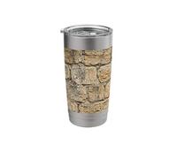 Abstract Block Layout Distressed Structure Composition Stainless Steel Insulated Tumbler