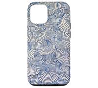 Abstract Blue and White Spirals | Hypnotic Zen Pattern Case for iPhone 12/12 Pro