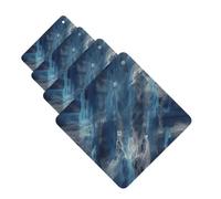 Abstract Blue Car Air Freshener Cards for Women Men 4 Pack Cute Car Accessories Long Lasting Scent Car Diffuser Hanging Auto Aromatherapy Tablets Car Fresheners Gifts