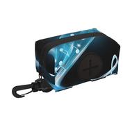 Abstract Blue Free Neon Light Music Notes,Holder Portable Garbage Bag Dispenser Dog Poop Bag