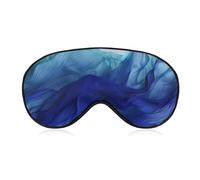 Abstract Blue Like Wave Eye Mask, Side Sleeping Mask Light Blindfold Sleeping Mask Nose Pad and Elastic Band for Children Women and Men