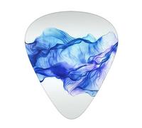 Abstract Blue Like Wave Guitar Picks with Organizer Storage Box Guitar Plectrums 12PCS 3 Thickness Thin Medium Heavy 0.46 0.71 0.96mm Guitar Picks For Acoustic Electric or Bass Guitars