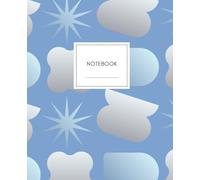 Abstract Blue Notebook Journal Lined Notebook for Work, School, & Daily Notes | 7.5 x 9.25 Writing Journal | Modern Minimalist Aesthetic Cover | Zenco Solutions