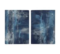 Abstract Blue Passport Holder Passport Wallet PU Leather Passports Protective Cover Slim Travel Accessories