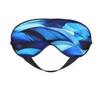 Abstract Blue Print Functionality Eye Mask Sleep Lightweight Travel Yoga Camping Outdoors Relaxation