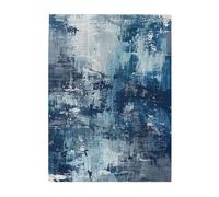 Abstract Blue Printed Wooden Puzzle 500 Piece, Cute Puzzle Game in Plastic Box for Family Entertainment and Brain Training Gifts