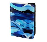 Abstract Blue Printing Passport Holder For Travel Must Have,Passport Cover Case For Travel Accessories For Women Men, Black, One Size