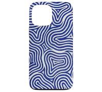 Abstract Blue Spirals Waves | Hypnotic Zen Pattern Case for iPhone 13 Pro Max