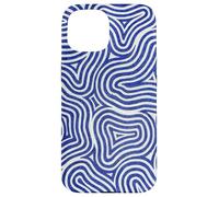 Abstract Blue Spirals Waves | Hypnotic Zen Pattern Case for iPhone 15