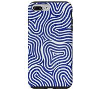 Abstract Blue Spirals Waves | Hypnotic Zen Pattern Case for iPhone 7 Plus/8 Plus