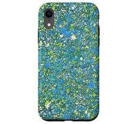 Abstract Blue Splatter for Art Enthusiasts Mod Camo Vibrant Case for iPhone XR