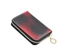 Abstract Blurred Grainy Gradient Texture Wallet Womens Zip Around RFID Blocking Credit Card Holders Compact Zipper Travel Wallet with Key Ring
