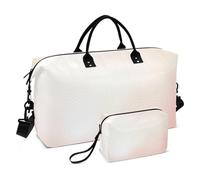 Abstract Blurred Soft Focus Glamour Bright Duffle Travel Bag & Make up Pouches Set, Print Women Carry on Duffel Overnight Gym Bag Tote
