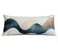 Abstract Body Pillow Cover 30 x 90 cm Bolster Pillow Cases, Soft Linen Lumbar Cushions with Invisible Zipper Decorative Pillows, Modern Long Bolster Pillowcase for Bed Sofa, Gifts for Women B-8972