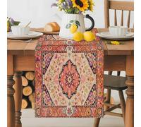 Abstract Bohemian Floral Table Runner 70 Inches Long,Table Runners Kitchen Dining Tables Decoration for Home Party Decor, Retro Ethnic Boho Totem Tables Runner Wedding Dresser Scarf