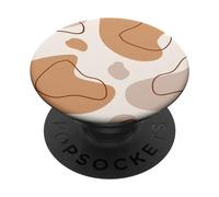 Abstract Boho Neutral Color Neutral Beige, Caramel, Brown PopSockets Swappable PopGrip