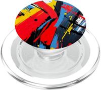 Abstract Bold Color Lines Modern Art Graphic Design PopSockets PopGrip for MagSafe