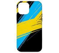 Abstract Bold Diagonal Lines High Contrast Graphic Case for iPhone 12 mini