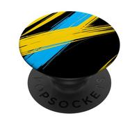 Abstract Bold Diagonal Lines High Contrast Graphic PopSockets Adhesive PopGrip