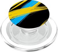 Abstract Bold Diagonal Lines High Contrast Graphic PopSockets PopGrip for MagSafe