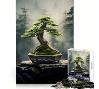 Abstract Bonsai Tree Art Adult Jigsaw Puzzle1000 Pieces Stress Free Premium Print Happy Challenge Xmas Fun Gift (50x75cm)