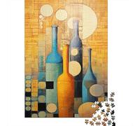 Abstract Bottle Still Life 1000-Piece Jigsaw Puzzle for Adults, 38x26cm/1000pcs, Fresh Winter Hobby, Quiet Evening Activity And January Evenings
