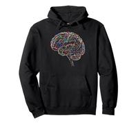 Abstract Brain Colorful Anatomy Art Pullover Hoodie