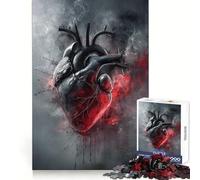 Abstract Broken Heart Jigsaw Puzzles for Teenagers 1000 Piece Home Fun Quality Print Family Fun Art Work (50x75cm)
