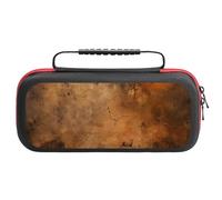 Abstract Brown Rust Color Carry Case for Switch Hard Shell Protective Cover Pouch Travel Carrying with Handle