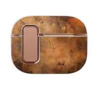 Abstract Brown Rust Color Headphone Case Compatible with Airpod Pro 2 Protective Cover Cute Hard Case