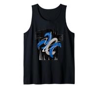 Abstract Brush Strokes Modern Art Dynamic Graphic Design Tank Top
