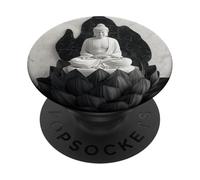 Abstract Buddha In Lotus Flower Spiritual Buddhism Buddhist PopSockets Adhesive PopGrip