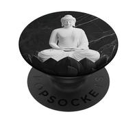 Abstract Buddha In Lotus Flower Spiritual Buddhism Buddhist PopSockets Adhesive PopGrip