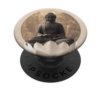 Abstract Buddha In Lotus Flower Spiritual Buddhism Buddhist PopSockets Adhesive PopGrip