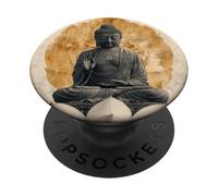 Abstract Buddha In Lotus Flower Spiritual Buddhism Buddhist PopSockets Adhesive PopGrip