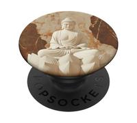 Abstract Buddha In Lotus Flower Spiritual Buddhism Buddhist PopSockets Adhesive PopGrip