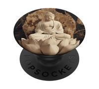 Abstract Buddha In Lotus Flower Spiritual Buddhism Buddhist PopSockets Adhesive PopGrip