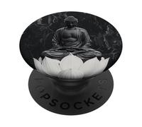 Abstract Buddha In Lotus Flower Spiritual Buddhism Buddhist PopSockets Adhesive PopGrip